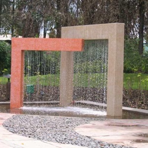 Rain water curtain